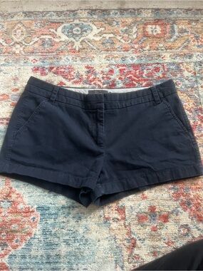 J. Crew Navy Cotton Chino Shorts size 10